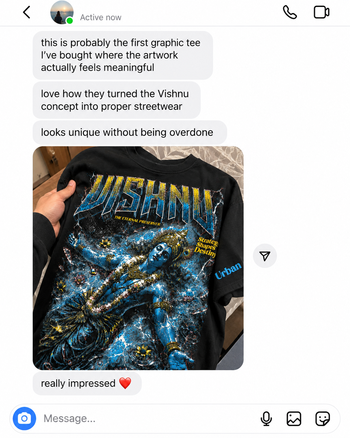 Customer DM reaction